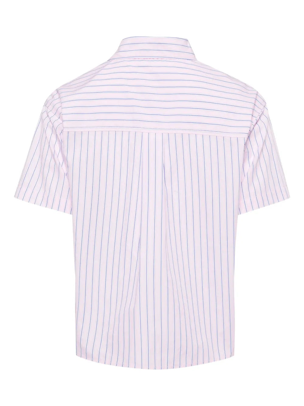 Logo-Embroidered Striped Poplin Shirt