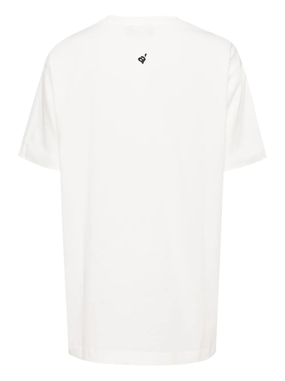 Slogan-Embroidered Cotton T-Shirt