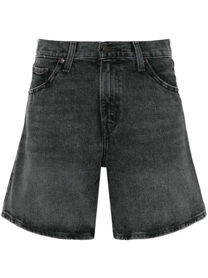High-Rise Denim Shorts