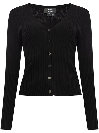 V-Neck Organic Cotton Cardigan