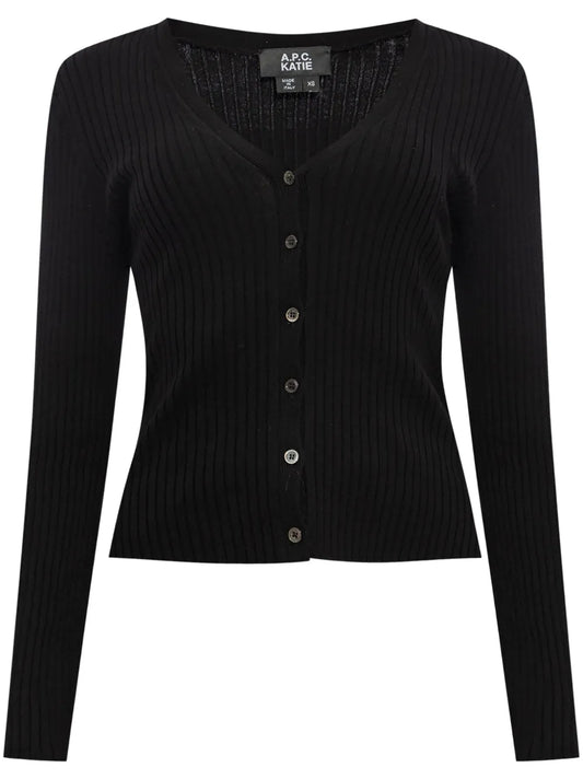 V-Neck Organic Cotton Cardigan