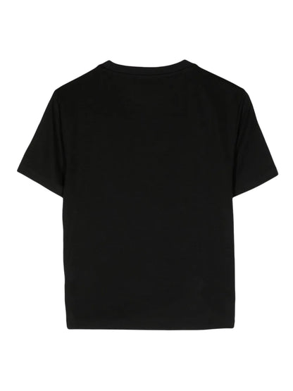 Gathered Crew-Neck T-Shirt