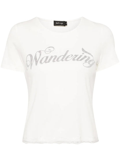 Crystal-Lettering T-Shirt