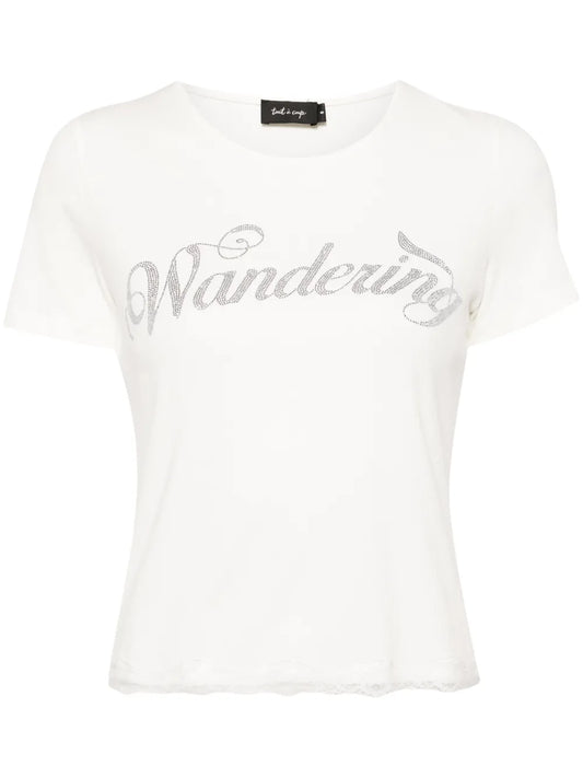 Crystal-Lettering T-Shirt