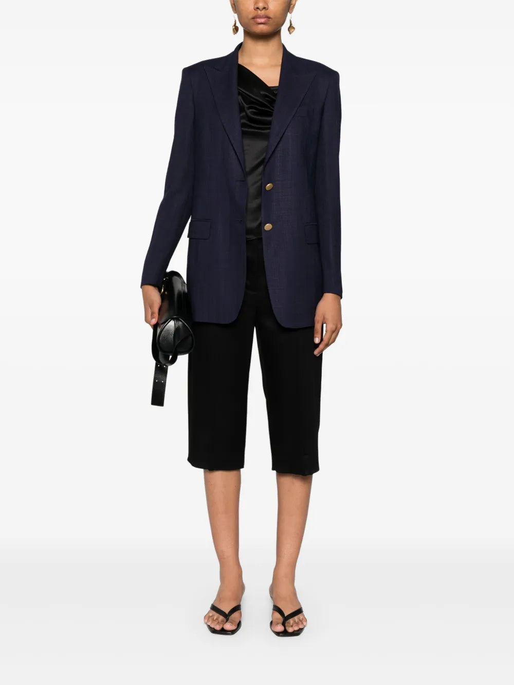 Single-Breasted Jacquard Blazer