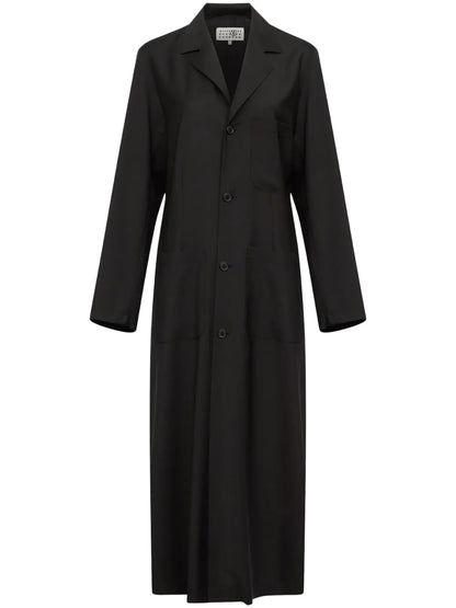 Belted Single-Breasted Maxi Coat