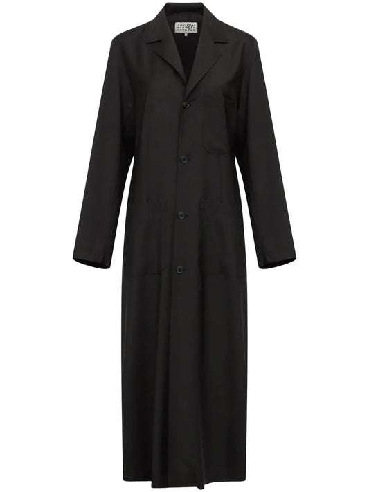 Belted Single-Breasted Maxi Coat