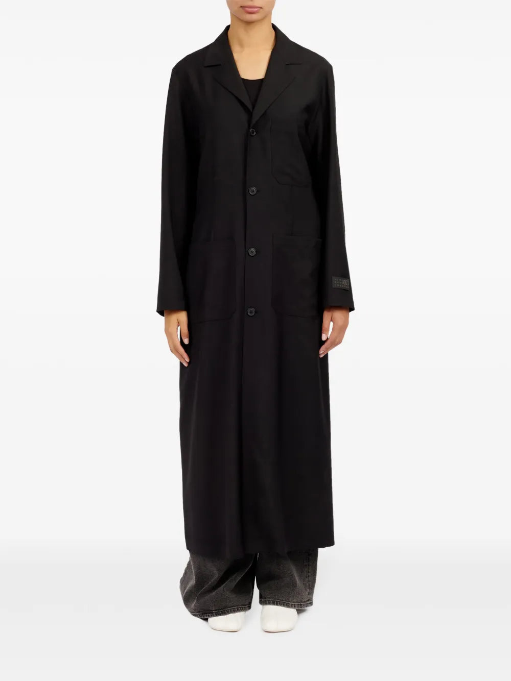 Belted Single-Breasted Maxi Coat