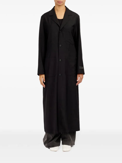 Belted Single-Breasted Maxi Coat