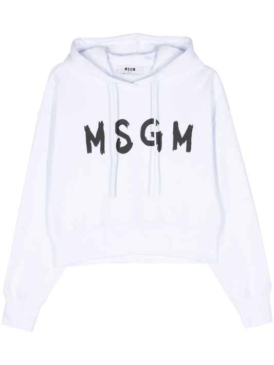 Logo-Print Cotton Hoodie
