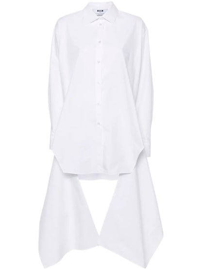 Knot-Detail Cotton Shirt Dress