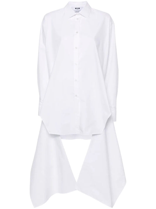 Knot-Detail Cotton Shirt Dress