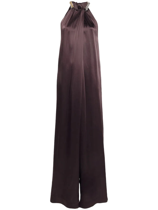 Chain-Link-Detail Jumpsuit