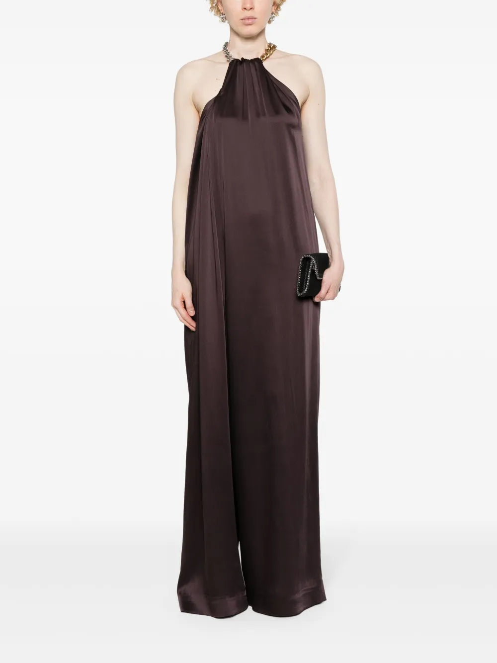 Chain-Link-Detail Jumpsuit