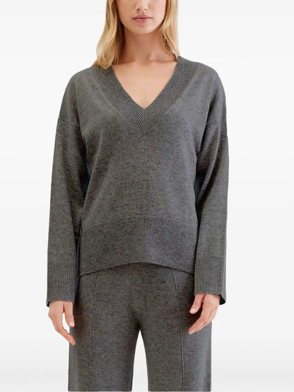 V-Neck Knitted Jumper