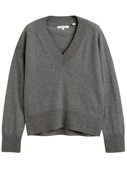 V-Neck Knitted Jumper
