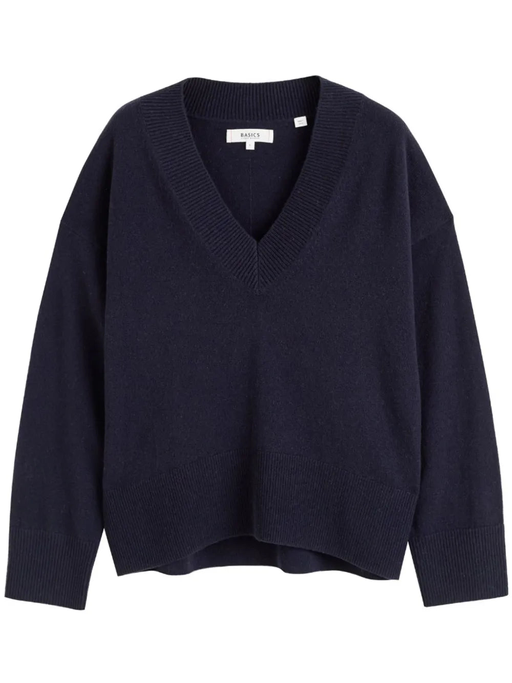 V-Neck Ribbed Jumper