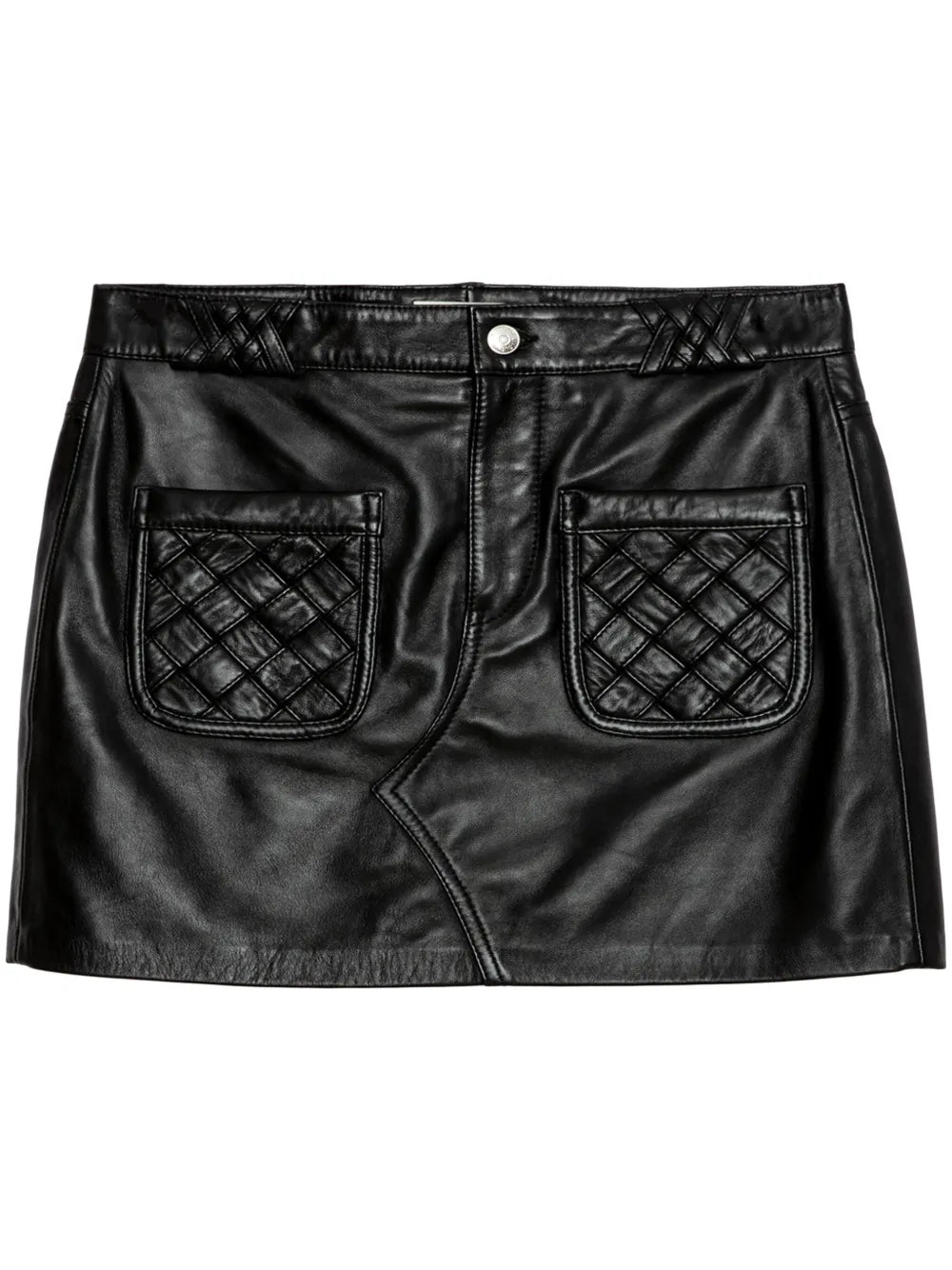 Joana Leather Mini Skirt