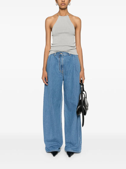 4G-Motif Cotton Jeans