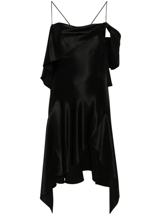 One-Shoulder Silk Dress