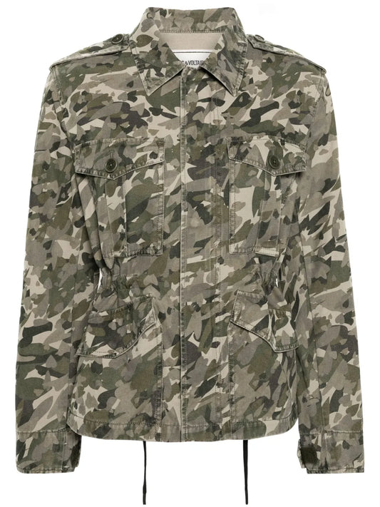 Krisa Camo Cotton Jacket
