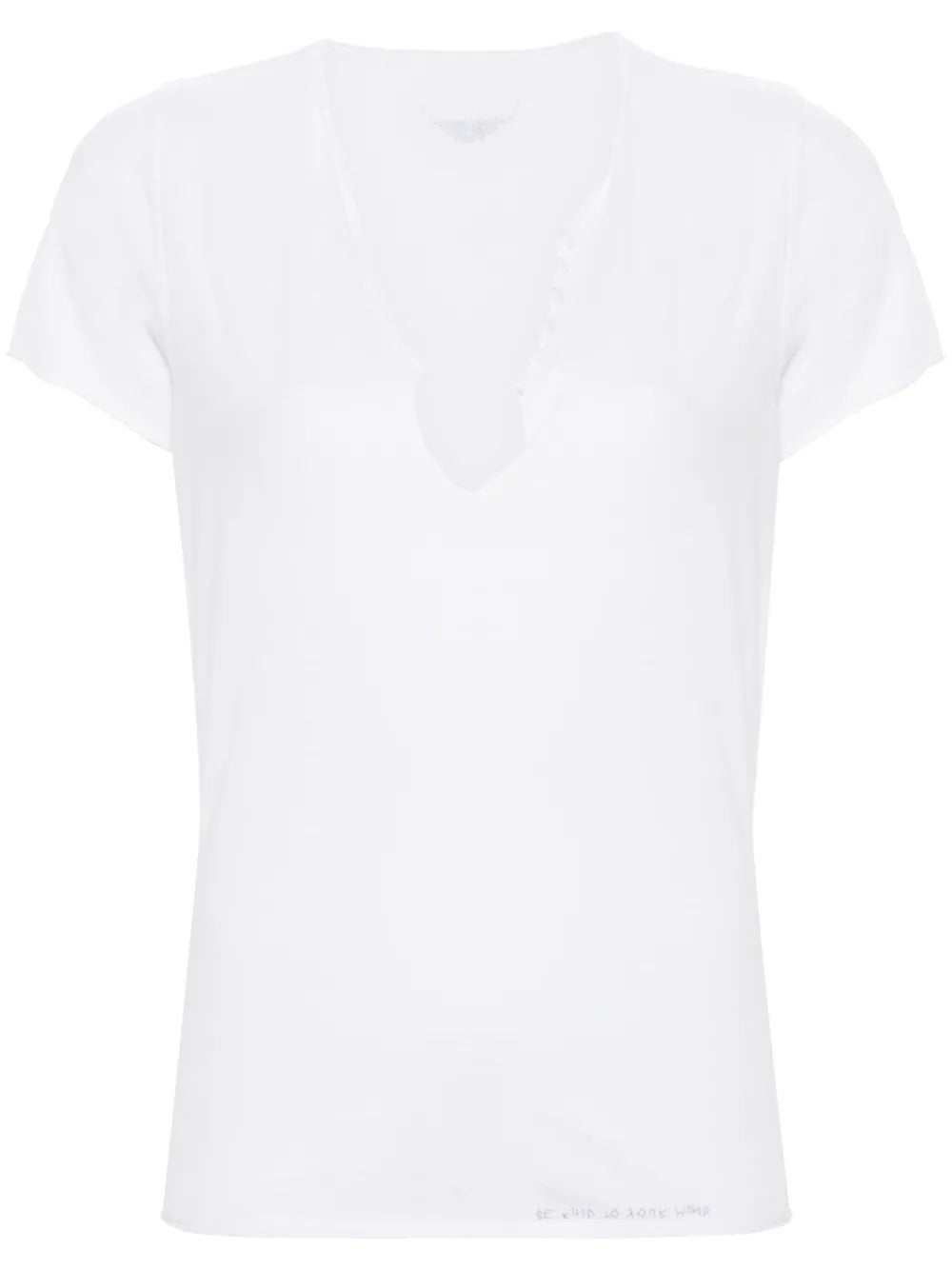 Rhinestone-Embellished Cotton T-Shirt