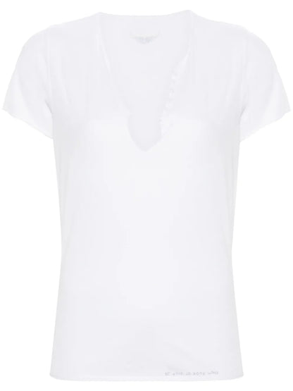 Rhinestone-Embellished Cotton T-Shirt