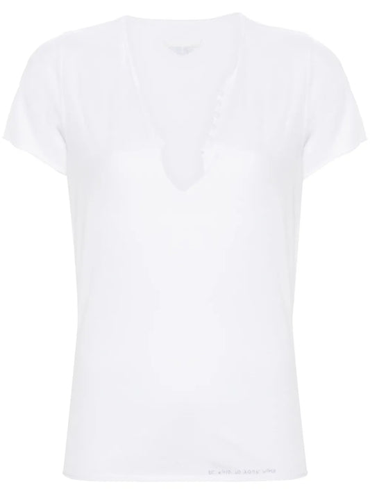 Rhinestone-Embellished Cotton T-Shirt