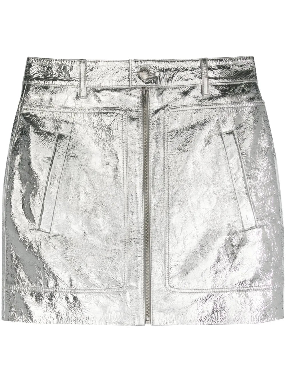 Jinette Leather Mini Skirt