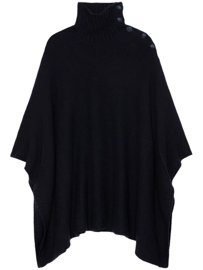 Cashmere-Blend Knitted Cape