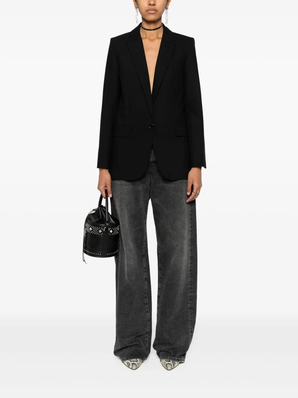 Valse Rhinestone-Embellished Blazer