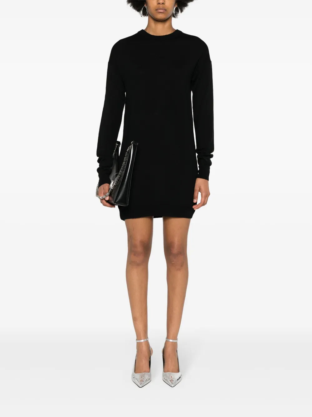 Open-Back Knitted Mini Dress