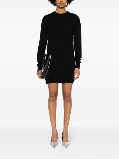 Open-Back Knitted Mini Dress