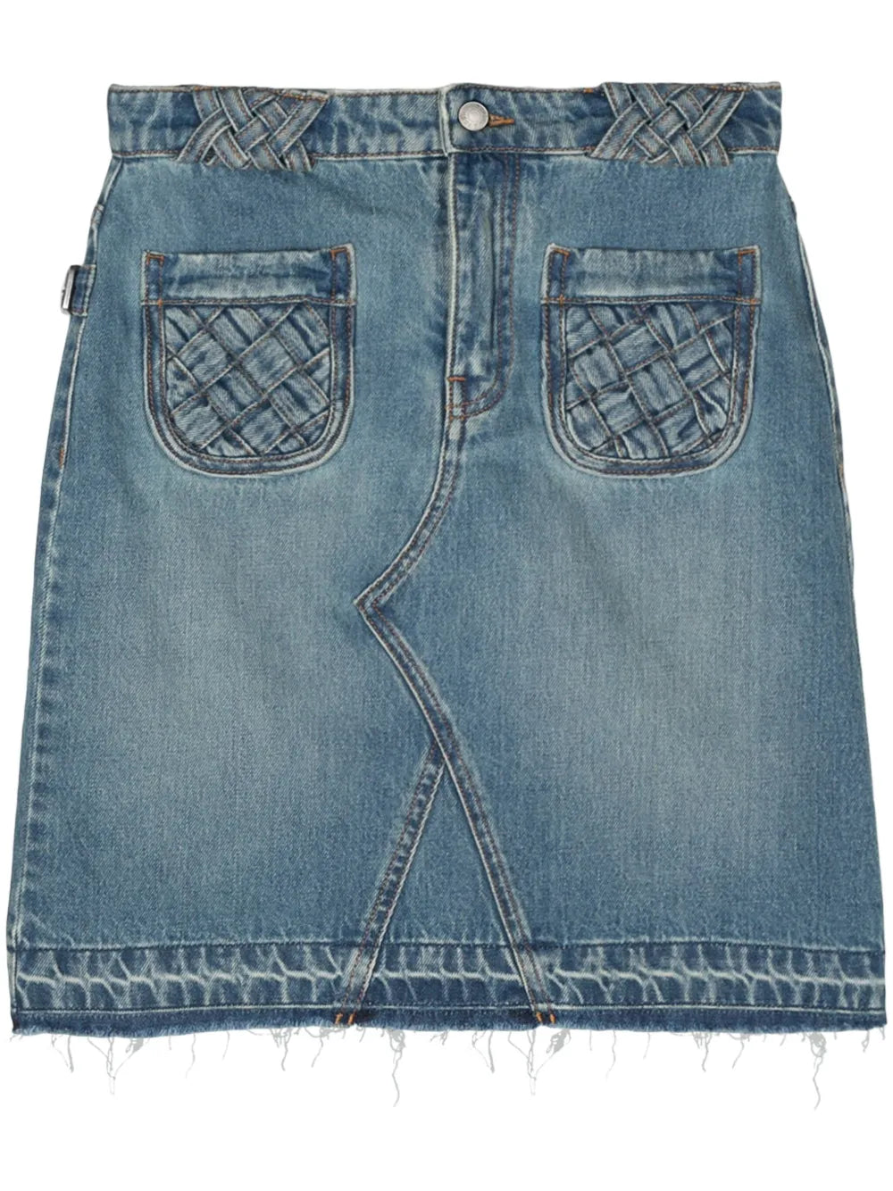 Jingle Denim Midi Skirt