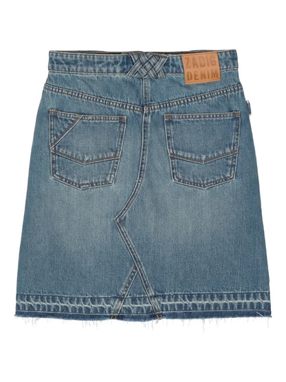 Jingle Denim Midi Skirt