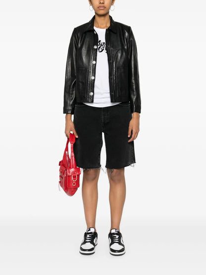 Litchi Leather Jacket