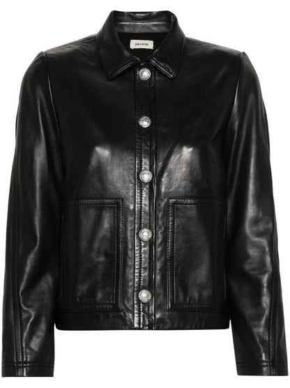 Litchi Leather Jacket
