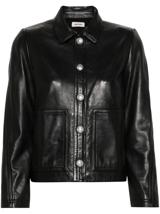Litchi Leather Jacket
