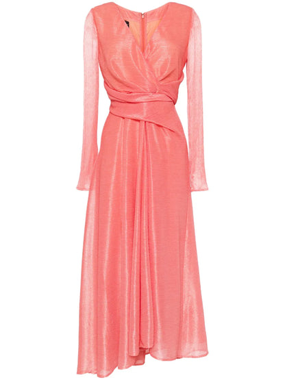 Wrap-Design Midi Dress