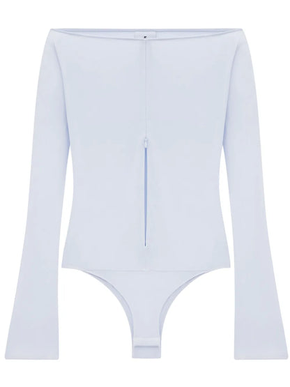 Off-Shoulder Zipped Bodysuit
