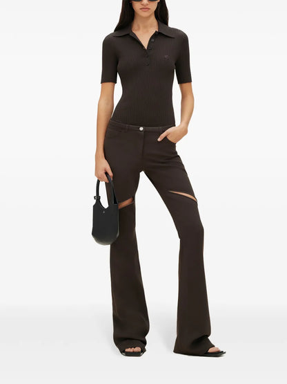 Ellipse Low-Rise Twill Trousers
