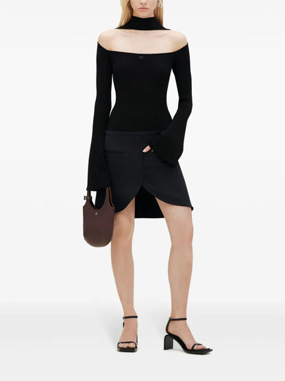 Cut-Out Ribbed Jumper
