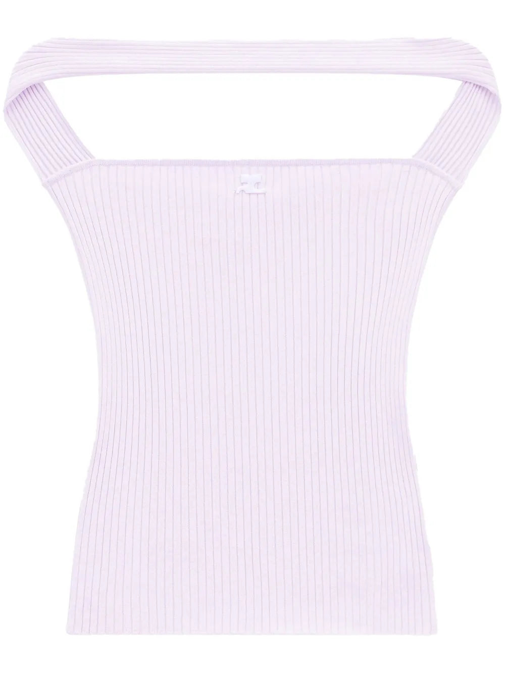 Cut-Out Ribbed Knit Top