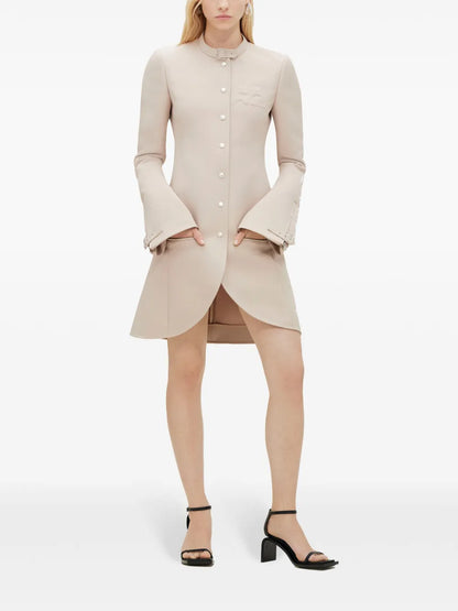 Ellipse Twill Asymmetric Coat