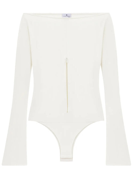 Off-Shoulder Zipped Bodysuit