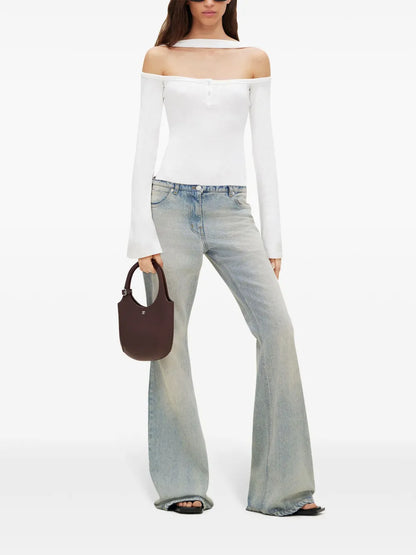 Cut-Out Ribbed Bodysuit
