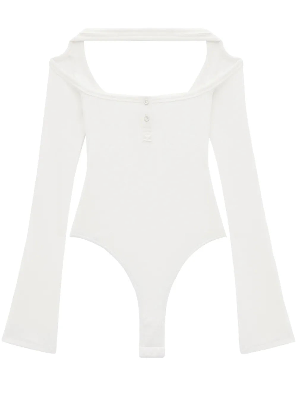 Cut-Out Ribbed Bodysuit