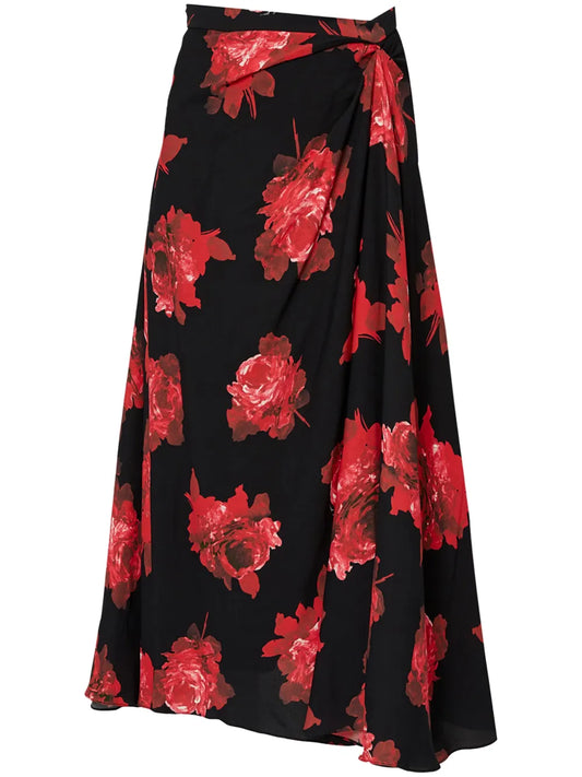 Draped Midi Skirt