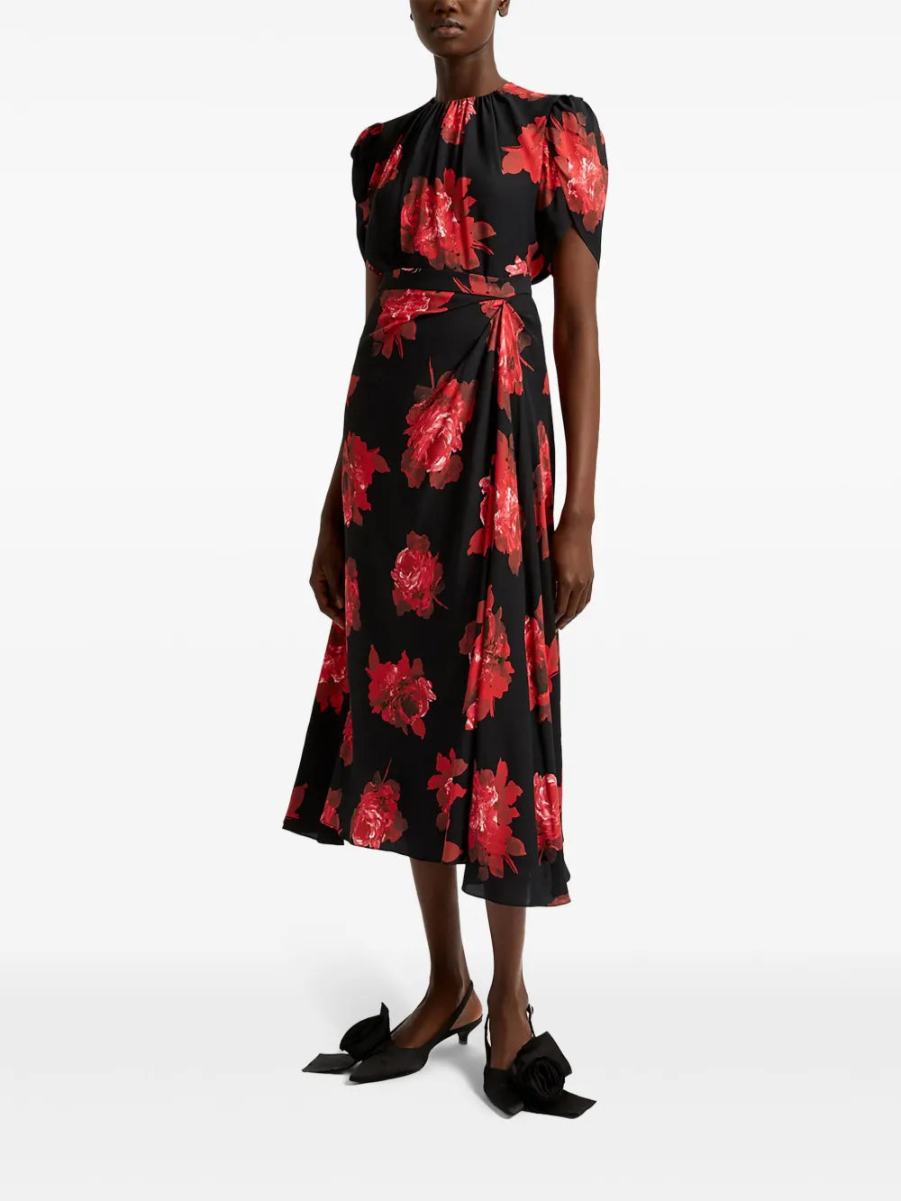 Draped Midi Skirt