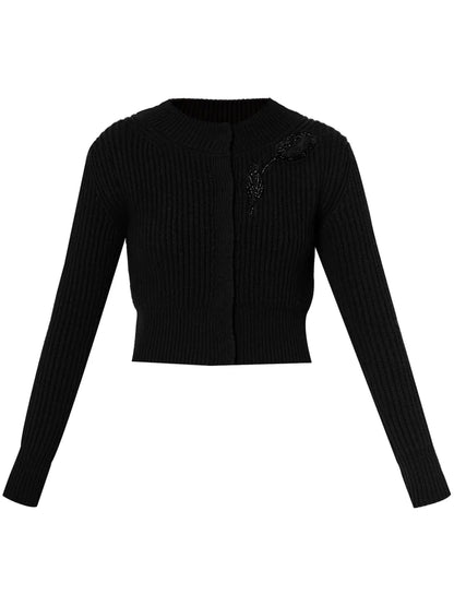 Embellished Knitted Cardigan